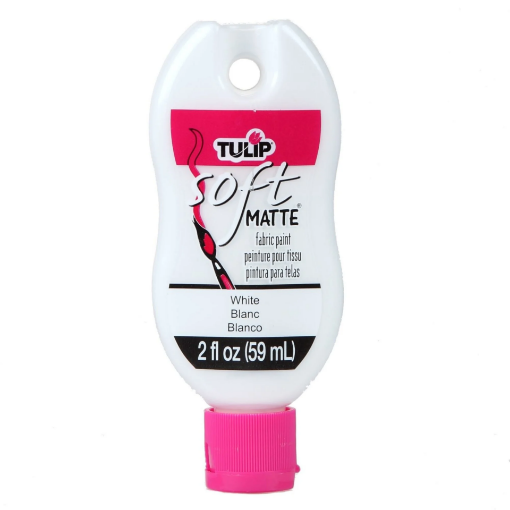 Picture of Tulip Matte Brush-On Soft Fabric Paint 2oz – Χρώμα Υφάσματος με Ματ Φινίρισμα – White (Λευκό)