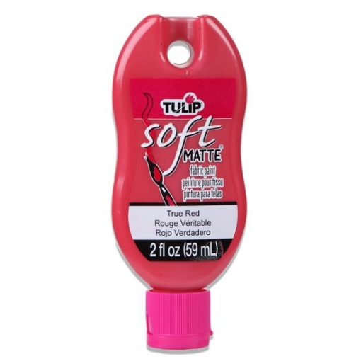 Picture of Tulip Matte Brush-On Soft Fabric Paint 2oz – Χρώμα Υφάσματος με Ματ Φινίρισμα – True Red (Κόκκινο)
