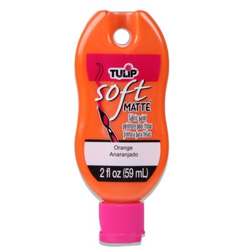 Picture of 🧡 Tulip Matte Brush-On Soft Fabric Paint 2oz – Χρώμα Υφάσματος με Ματ Φινίρισμα – Orange (Πορτοκαλί)