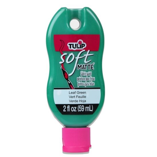 Picture of 💚 Tulip Matte Brush-On Soft Fabric Paint 2oz – Χρώμα Υφάσματος με Ματ Φινίρισμα – Leaf Green (Πράσινο Φύλλου)