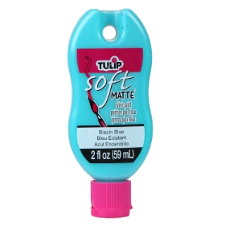 Picture of Tulip Matte Brush-On Soft Fabric Paint 2oz – Χρώμα Υφάσματος με Ματ Φινίρισμα – Blazin’ Blue (Έντονο Μπλε)