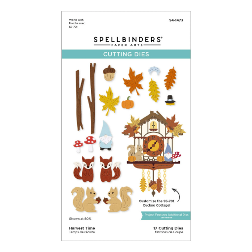 Picture of Spellbinders Cuckoo Cottage Etched Dies – Harvest Time, Σετ Μήτρες Κοπής, 17τμχ