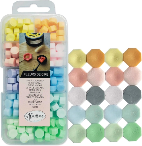 Picture of Aladine Βουλοκέρι – Wax Flowers Box Σετ 10 Παστέλ Χρωμάτων σε Κασετίνα 🌸