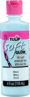 Picture of 💙 Tulip Glow In The Dark Brush-On Soft Fabric Paint 4oz – Χρώμα Υφάσματος που Φωσφορίζει – Blue (Μπλε)