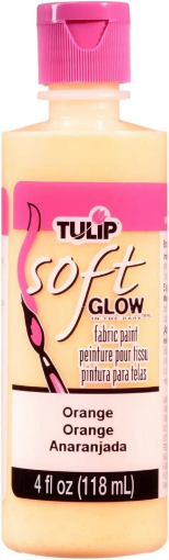 Picture of 🧡 Tulip Glow In The Dark Brush-On Soft Fabric Paint 4oz – Χρώμα Υφάσματος που Φωσφορίζει – Orange (Πορτοκαλί)