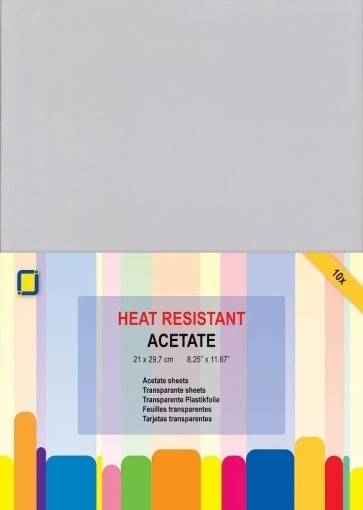 Picture of JEJE Acetate Sheets Heat Resistant A4 - Φύλλα Ασετατ, 10τεμ.