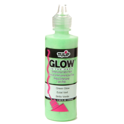 Picture of Tulip Glow In The Dark Dimensional Fabric Paint 4oz – Ανάγλυφο Χρώμα Υφάσματος που Φωσφορίζει – Green Glow (Πράσινο Φωσφορίζον)