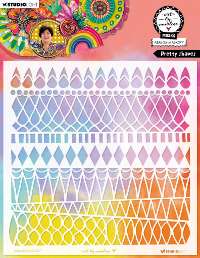 Picture of Art By Marlene Μάσκα Stencil με Οργανικά Σχήματα – Pretty Shapes