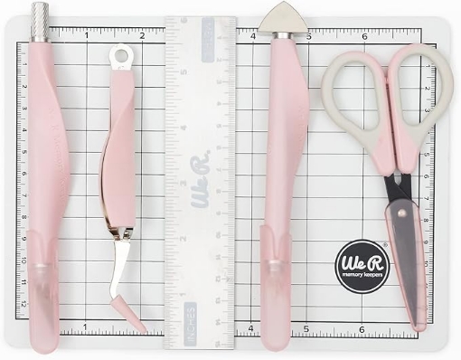 Picture of We R Memory Keepers Mini Tool Kit - Pink - Σετ Μίνι Εργαλείων Χειροτεχνίας Ροζ, 6τμχ