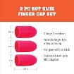 Picture of Mod Podge Hot Glue Finger Caps | Σετ 3 Καλύμματα Δακτύλων Σιλικόνης για Προστασία από Θερμοκόλλα