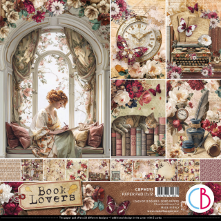 Picture of Ciao Bella Book Lovers Paper Pad 12×12" – Σετ Χαρτιών Scrapbooking 12 φύλλων