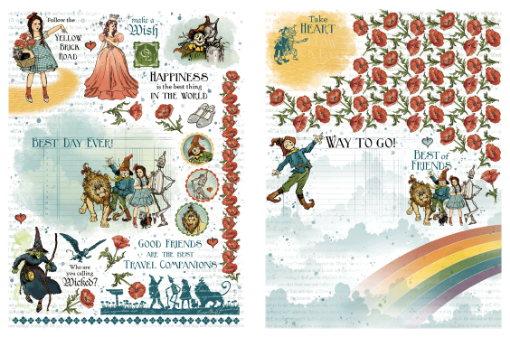 Picture of Graphic 45 The Wonder of Oz – Rub-On Transfers Σετ Μεταφερόμενων Σχεδίων