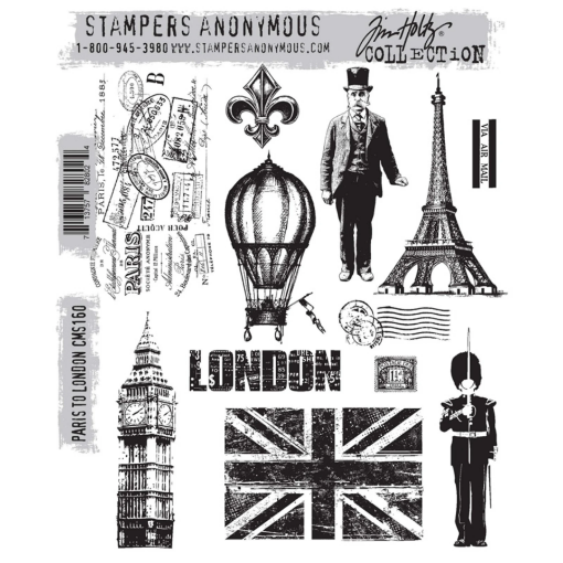 Picture of Stampers Anonymous Tim Holtz Σφραγίδες Cling– Paris To London
