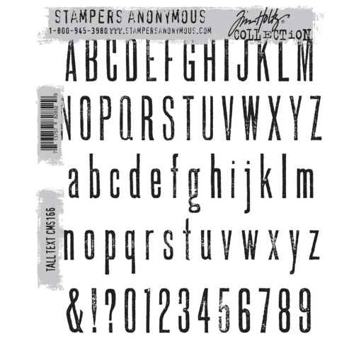 Picture of Stampers Anonymous Tim Holtz Σφραγίδες Cling – Tall Text