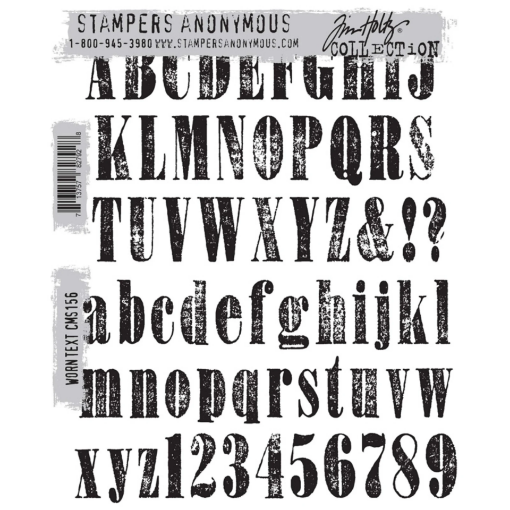 Picture of Stampers Anonymous Tim Holtz Σφραγίδες Cling – Worn Text