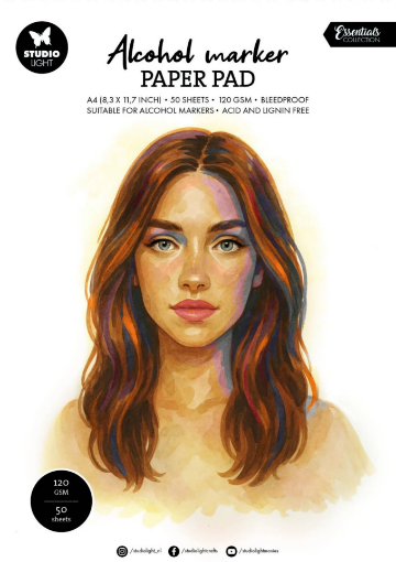 Picture of Studio Light Alcohol Marker Paper Pad A4 - Μπλοκ Χαρτιού για Μαρκαδόρους Οινοπνεύματος (50 φύλλα)