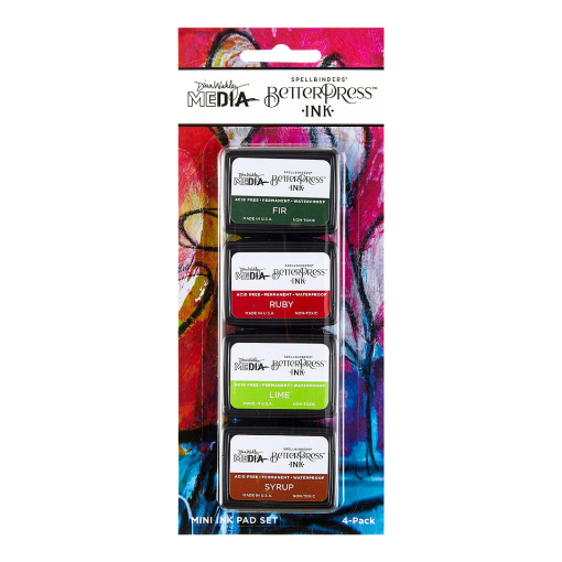 Picture of Spellbinders BetterPress Ink Mini Set – Σετ Μικρών Μελανιών Σφραγίσματος Festive