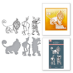 Picture of Spellbinders Wonder of Oz BetterPress Plate & Μήτρες Κοπής - Tin Man, Scarecrow & Lion, 6τεμ.