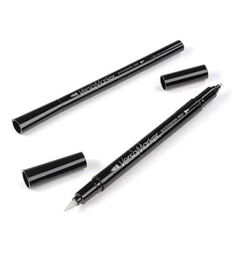 Picture of Tsukineko VersaMark Watermark Pen – Στυλό Διαφανής Μελάνης για Embossing (Διπλή Μύτη Brush & Detail)