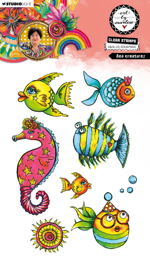 Picture of Art By Marlene Sea Creatures Clear Stamp - Διάφανη Σφραγίδα