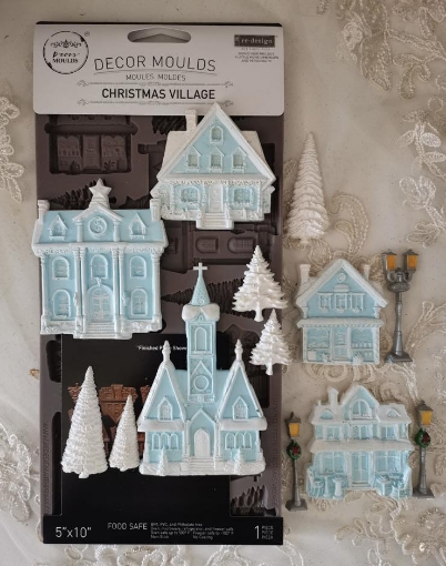 Picture of Prima Re-Design Decor Moulds - Καλούπι Σιλικόνης - Christmas Village