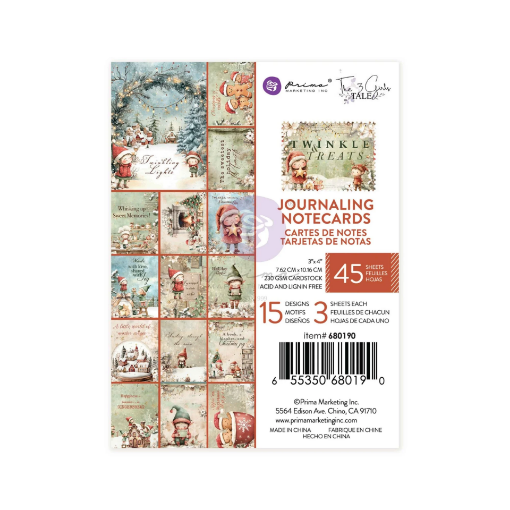 Picture of Prima Marketing – Twinkle & Treats 3×4 Inch Journaling Cards 