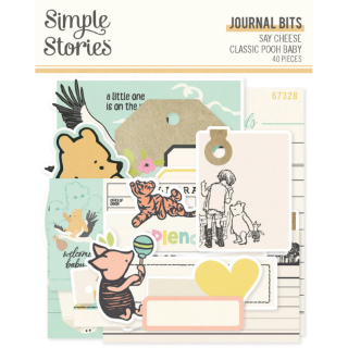 Picture of Say Cheese Classic Pooh Baby Journal Bits & Pieces – Σετ Journaling Die-Cuts, 40 τεμ.