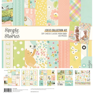 Picture of Simple Stories Say Cheese Classic Pooh Baby Collection Kit | Σετ Scrapbooking 106 τεμ.