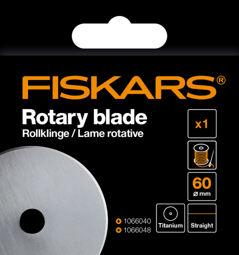 Picture of Fiskars Rotary Blade Titanium Straight Λεπίδα Περιστροφικού Κοπτικού 60mm