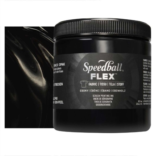 Picture of Speedball Flex Screen Printing Fabric Ink Μελάνι Μεταξοτυπίας 8oz - Ebony