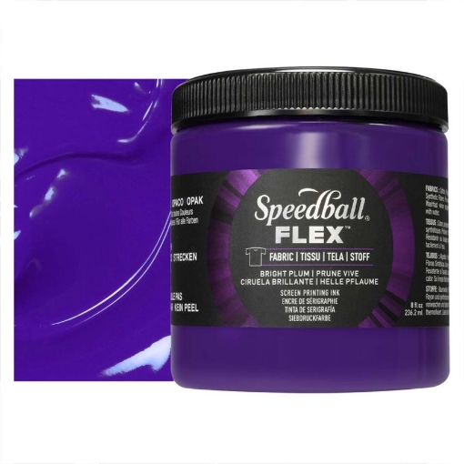Picture of Speedball Flex Screen Printing Fabric Ink - Μελάνι Μεταξοτυπίας, Bright Plum 8oz