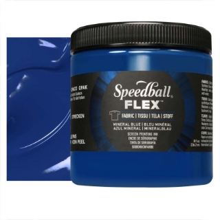 Picture of Speedball Flex Screen Printing Fabric Ink Μελάνι Μεταξοτυπίας 8oz - Mineral Blue