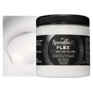 Picture of Speedball Flex Screen Printing Fabric Ink Μελάνι Μεταξοτυπίας 8oz - Alpine White