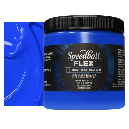 Picture of Speedball Flex Screen Printing Fabric Ink Μελάνι Μεταξοτυπίας 8oz - Lake Blue