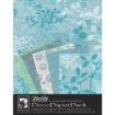 Picture of Black Ink Chinaberry Aqua Paper Pack – Mulberry Fibre Papers για Κολάζ & Βιβλιοδεσία (15 φύλλα)