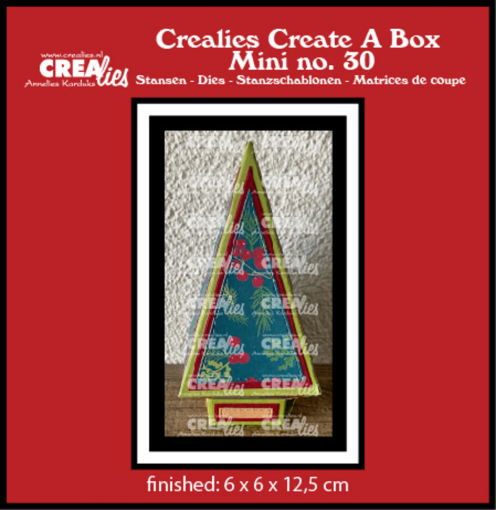 Picture of Crealies Create A Box Mini No.30 | Dies για Χριστουγεννιάτικο Κουτί σε Σχήμα Δέντρου