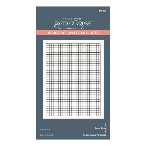 Picture of Spellbinders BetterPress Press Plates – Πλάκες Εκτύπωσης Letterpress – Journal Grid Registration