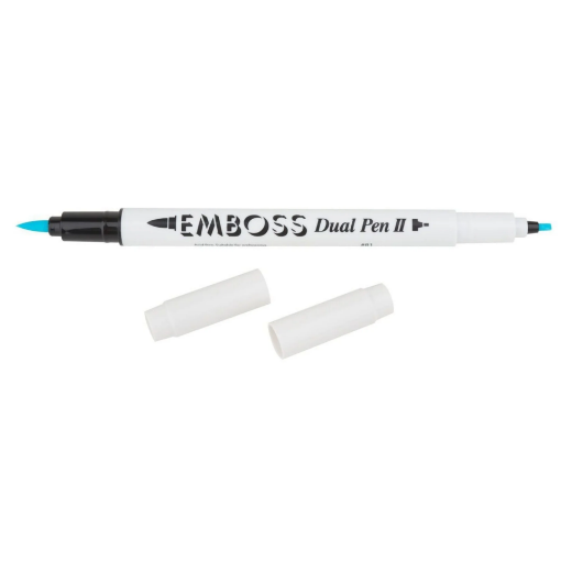 Picture of Tsukineko Dual Emboss Pen II Clear – Διπλός Μαρκαδόρος Embossing για Λεπτομέρειες