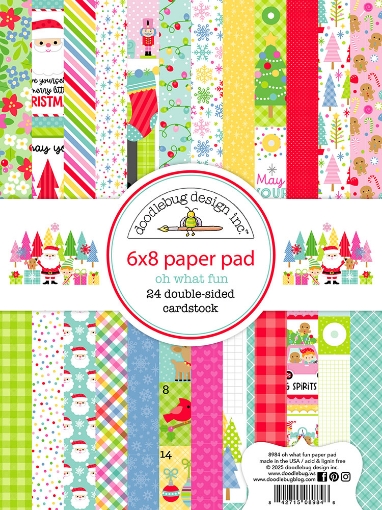 Picture of Doodlebug Paper Pad 6x8 | Χριστουγεννιάτικα Χαρτιά Scrapbooking, Oh What Fun
