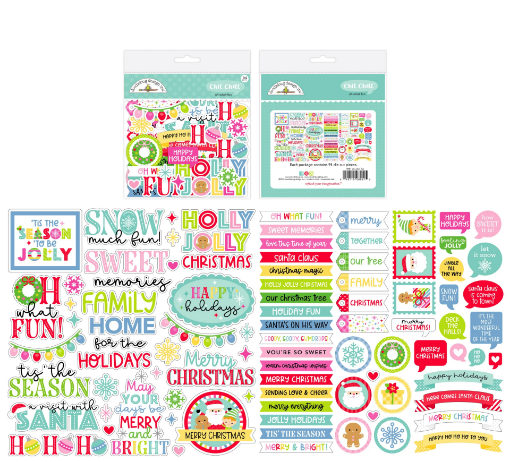 Picture of Doodlebug Oh What Fun Chit Chat – Διακοσμητικά Εφήμερα με Λέξεις & Φράσεις, 94 τεμ.