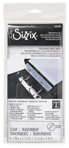 Picture of Sizzix Die Storage Binder Adapter Strips by Tim Holtz – Αυτοκόλλητες Λωρίδες Σύνδεσης για Μήτρες & Embossing Folders, 10τεμ.