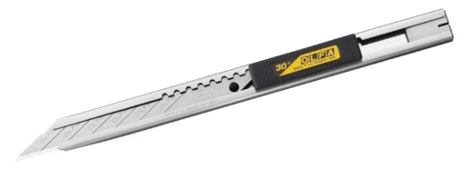 Picture of OLFA Stainless Steel Precision Snap-Off Knife 9mm - Κοπίδι Ακριβείας Από Ανοξείδωτο Ατσάλι