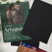 Picture of Strathmore Black Artagain Pad 23 x 31 cm | Μαύρο Μπλοκ Σχεδίου για Παστέλ & Χρωματιστό Μολύβι, 24 Φύλλα