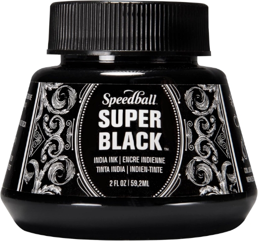 Picture of Speedball Super Black India Ink – Σινική Μελάνη Υψηλής Πυκνότητας, Μαυρο 59ml