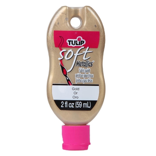 Picture of 💛 Tulip Brush-On Soft Fabric Paint 2oz – Χρώμα Υφάσματος - Metallic Gold (Χρυσό)