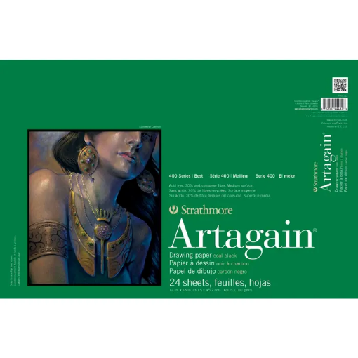 Picture of Strathmore 400 Series Artagain Drawing Pad 12" × 18" – Μπλοκ Σχεδίου από Ανακυκλωμένο Χαρτί