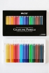 Picture of General’s Factis Plastipastel Coloring Pencils GP1174– Μονοπύρηνα Erasable Crayons για Σχέδιο & Χρωματισμό, 24 Χρώματα