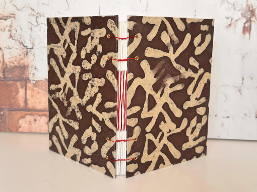 Picture of Journal Shop Χειροποίητο Coptic Watercolour Journal 14×20 cm – Fabriano Artistico Xtra White 300gsm (Black)