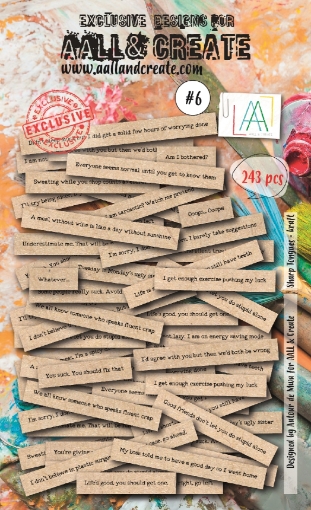 Picture of Aall and Create Διακοσμητικά Εφέμερα - Sharp Tongues Kraft, 243 τεμ.