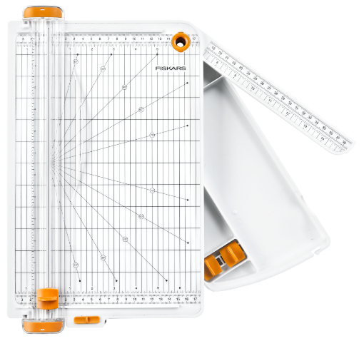 Picture of Fiskars Paper Trimmer SureCut A4 with Storage  – Κοπτικό Χαρτιού Ακριβείας με TripleTrack και Αποθηκευτικό Χώρο